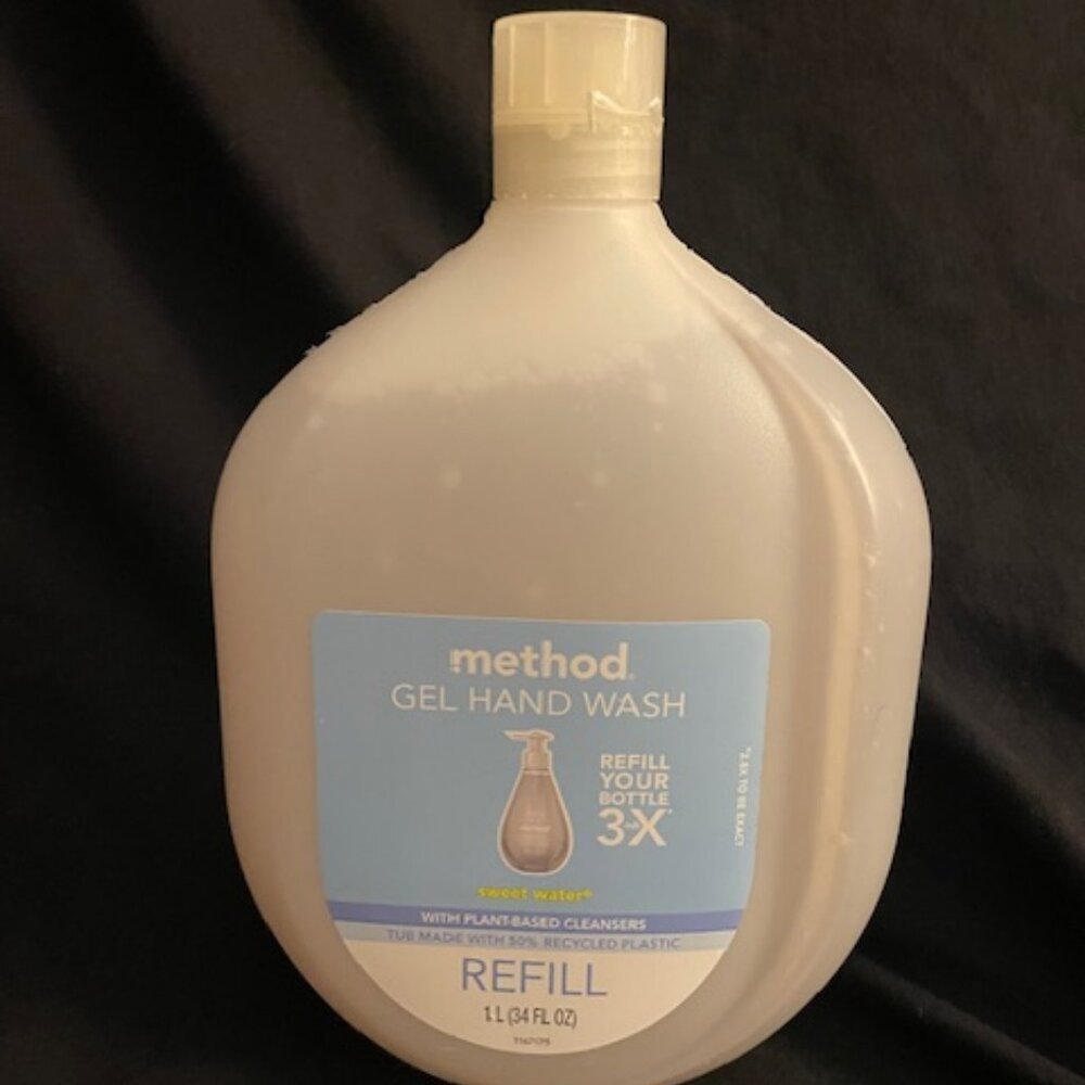 Method Gel Hand Wash Refill 1 L (34 fl oz) Sweet Water.  New